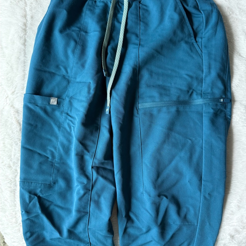 Fabletics Blue Scrub Joggers XS
